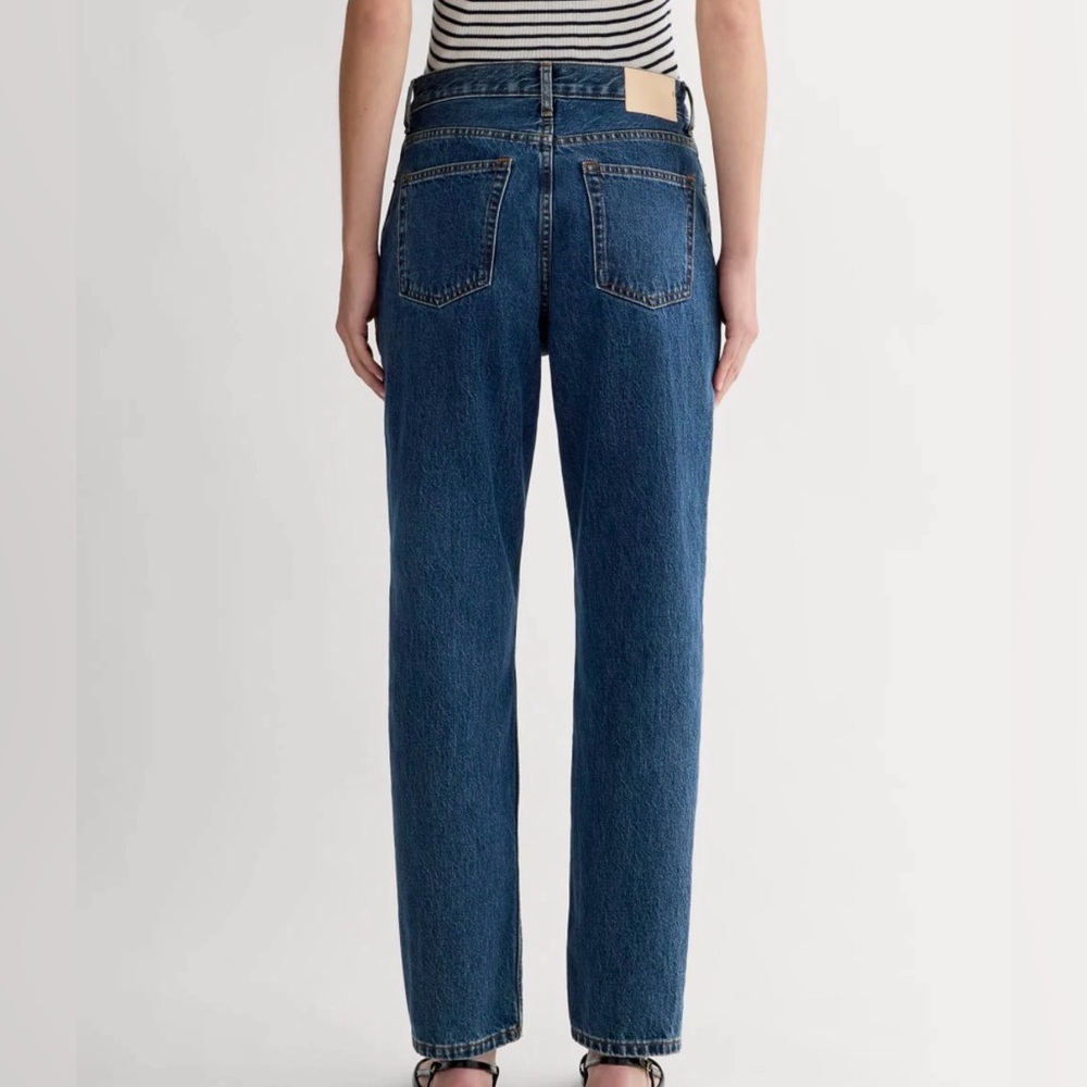 Everlane 100% Organic Cotton Denim, 90’s Cheeky, Size 27, Deep Atlantic Wash - Picture 3 of 9